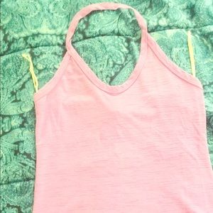 Pink soft halter top